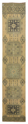 2.6x12.2 Ft Handmade Hallway Runner. Kitchen Rug. Corridor Rug. Narrow Stair Rug