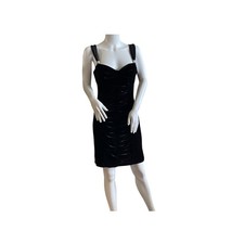 Love Tease Bodycon Bling Black Mini Party Dress Junior Pleated Scrunch Size 11