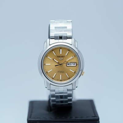 Seiko 5 Automatic 21 Jewels SNKL81K1 37mm Date New Men Watch | eBay
