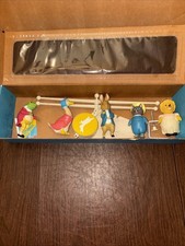 Vintage 1983 Eden Beatrix Potter Musical Mobile Baby Nursery 5 Characters In Box