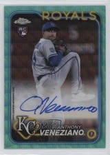 2024 Topps Chrome Rookie Aqua Wave Refractor 141/199 Anthony Veneziano Auto 16m5