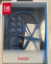 Beats by Dr. Dre BeatsX Bluetooth Wireless Neckband Earbuds Mic Blue
