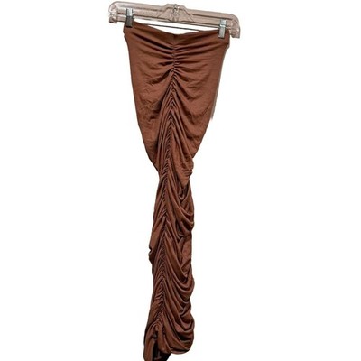 Minaa Monroe All Shades Of Snatched Super Stretchy Long Skirt Milky Mocha Sz M