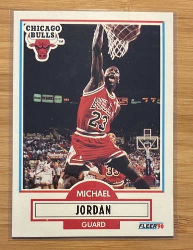 Fleer 1990-91 Michael Jordan #26 Chicago Bulls NBA Basketball Card Sharp!
