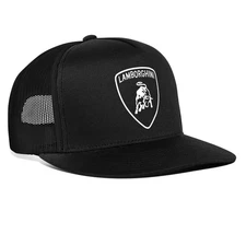 Lamborghini Logo Trucker Hat Cap Adjustable