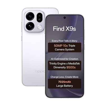 Oppo Find X9s 5G (12GB RAM 512GB Sky) Dimensity 9500s eSim NFC Global Version