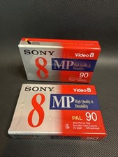 Brand New Sealed Blank Cassette Tape Sony 8 MP 90mins PAL Video 8 Standard