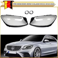 FÜR Mercedes S-KLASSE W222 2018-20 Scheinwerfer Scheinwerferglas Links Rechts FÜR Mercedes S-KLASSE W222 2018-20 Scheinwerfer Scheinwerferglas Links Rechts