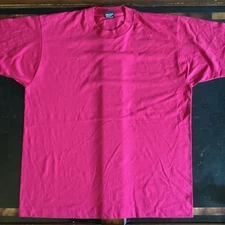 Vintage 80s Screen Stars Best Tee XL Fuscia Pink 