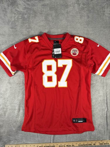 Travis Kelce Kansas City Chiefs Nike On Field Game Jersey Kid's Size Large