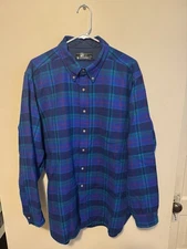 Vintage 90s LOBO by Pendelton Men's Virgin Wool Plaid Flannel USA Size XL