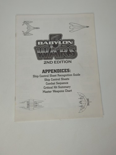 Babylon 5 Wars Agents of Gaming Ships of the Fleet 2nd Edition No Disc - Picture 6 of 6