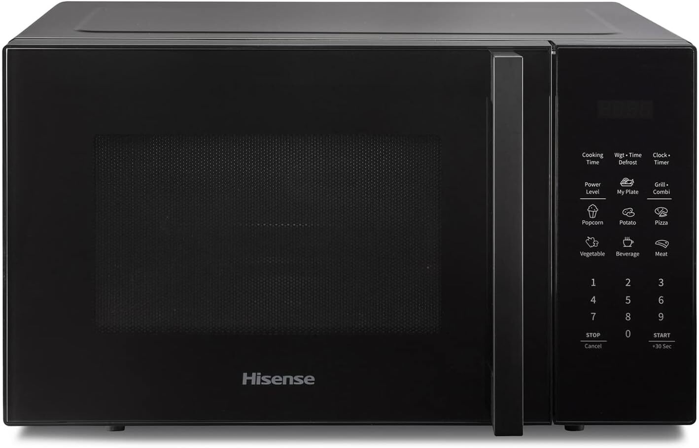 Hisense Forno Microonde Elettronico, Capacità 23 L, Potenza 800 W, Grill Nero