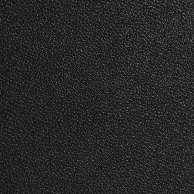 G651 Black Pronounced Leather Grain Upholstery Recycled Leather By The