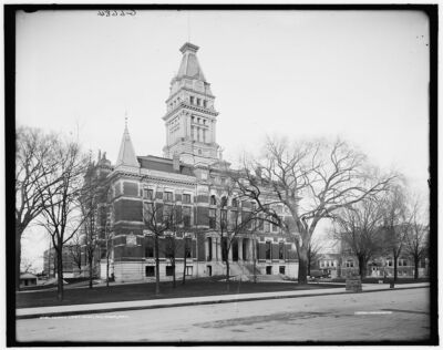 8'' x 10''  1900 Photo of County Court House Ann Arbor Mich
