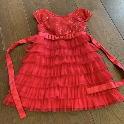 slim fit dress slacks Mia Belle Girls Heart Layered Tulle Dress main image 0