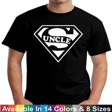 SUPER UNCLE T Shirt Funny Fathers Day Birthday Gift Tee  Shirt