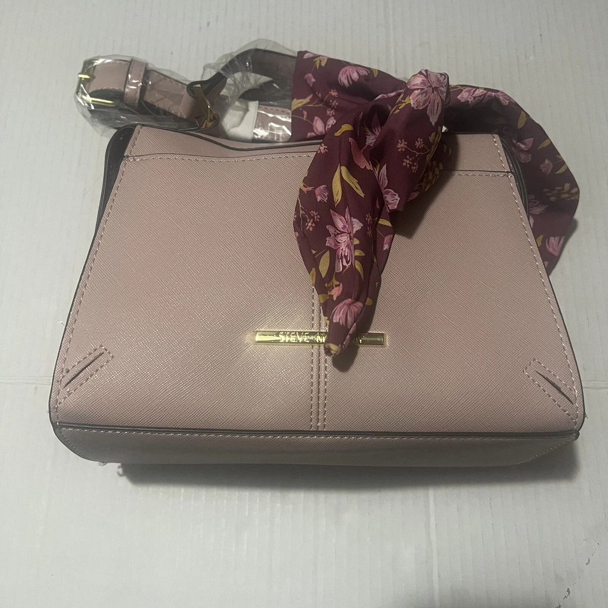 Steve Madden Womens Purse & Scarf Dusty Pink Breese Crossbody