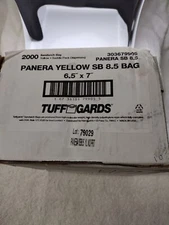 SANDWICH BAGS/Tuff Gards/ Panera/ SB 8.5/ 2000Yellow/ Saddle Pack/ 6.5" x 7"