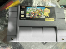 Super Mario Kart -- SNES Super Nintendo Authentic PLAYERS CHOICE Original Game