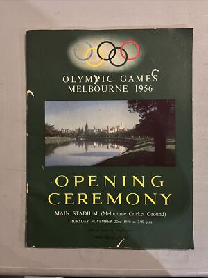 1956 Melbourne Olympic Games - Livret Cérémonie D'ouverture Et Livre Souvenir - 1950s