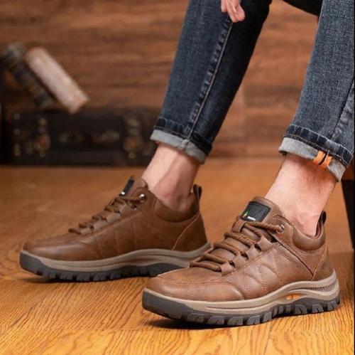 Men Casual Leather Shoes Breathable Leisure Sneakers Non-slip Footwear shoes