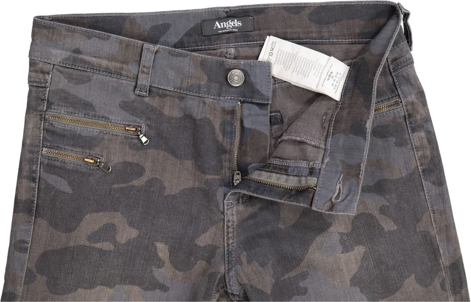 Angels Malu Zip Damen Jeans Gr. 36 camouflage - Bild 3 von 3