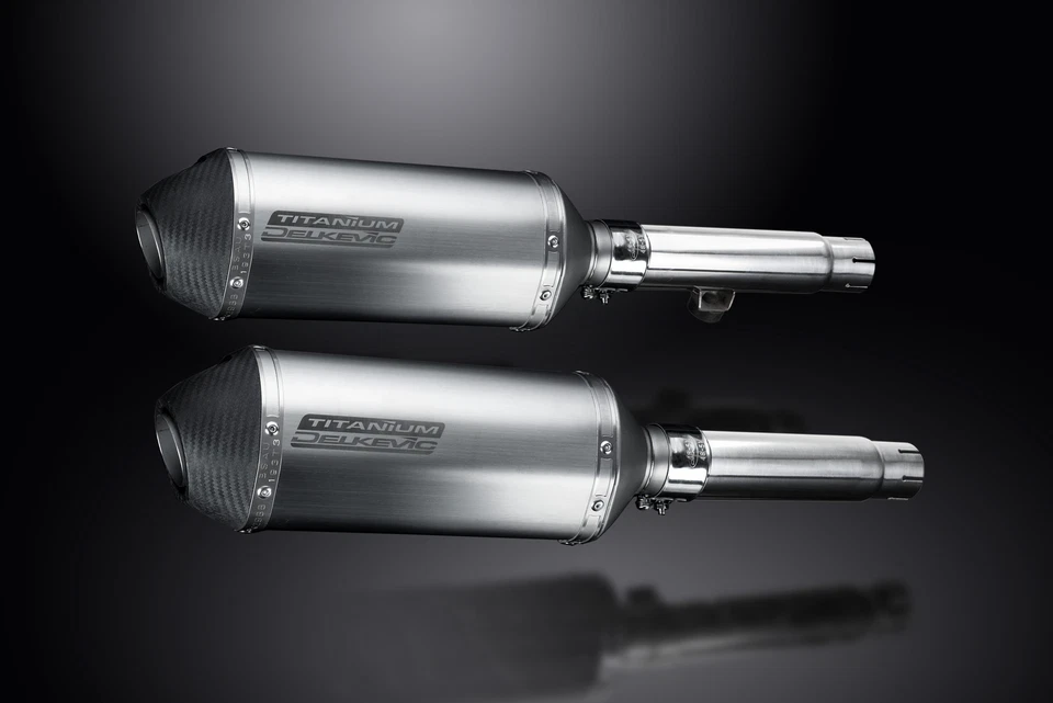 Kit silenciador de escape de titanio X-Oval 10" Slip On Honda CB450 K3-K7 1970-1974 Foto 3 de 4