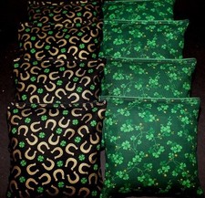 St Pattys Cornhole Bean Bags 8 ACA Regulation Bags Luck of Irish Cornhole GAME