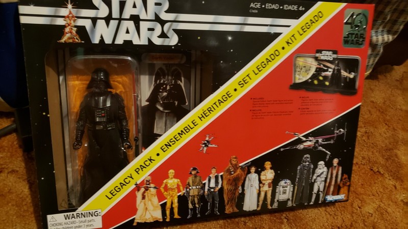  Star Wars Black 40th Legacy Darth Vader 6" Rare Mistake Empire Strikes Back
