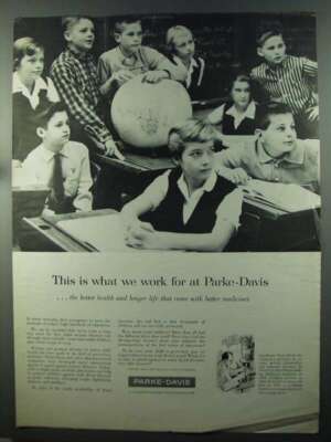 1958 Parke-Davis Medicine Ad - This is What We Work For