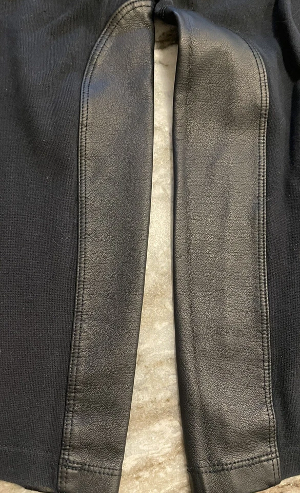 Lote de 3 Leggings Pantalones Niña Negro y Gris Corte Redondo/Azul Marino Viejo/Celebrado/talla 6 Foto 3 de 4