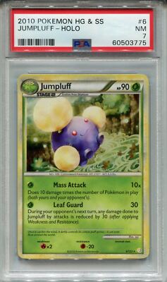Pokemon Heartgold & Soulsilver #6 Jumpluff Holo PSA 7