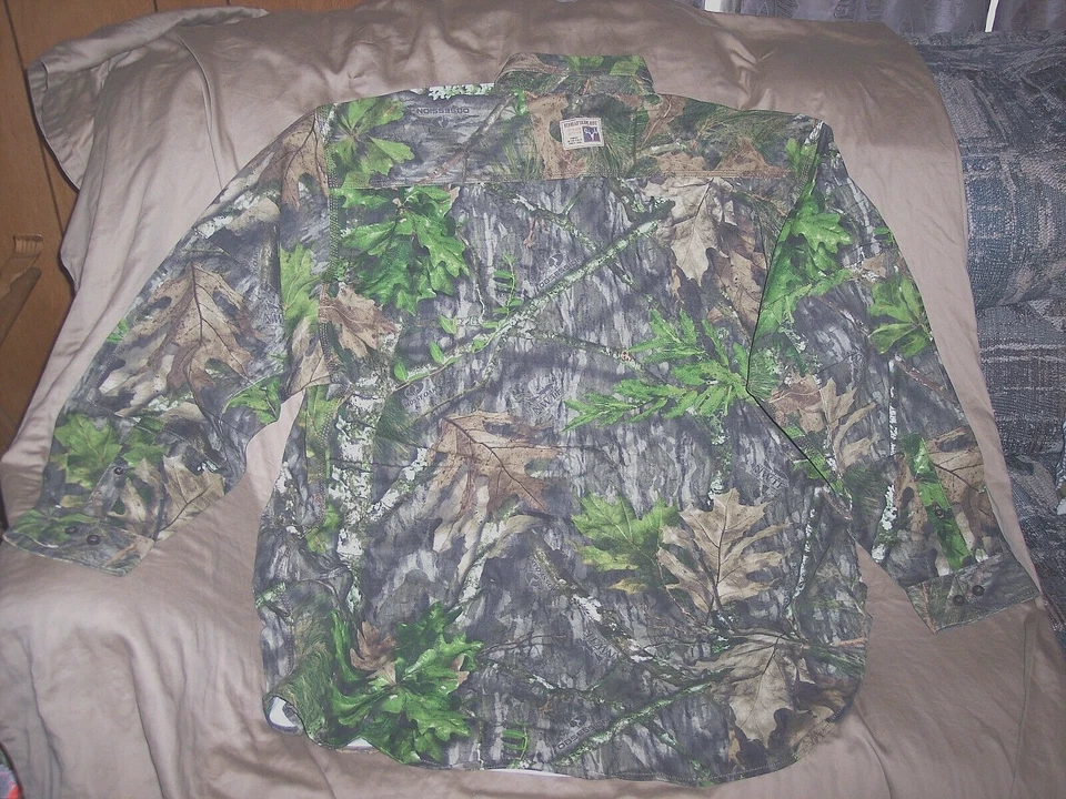 Mens 3X Camo Hunting Shirt Turkey Federation Mossy Oak Camo Shirt Chest Pockets - Image 4 of 4