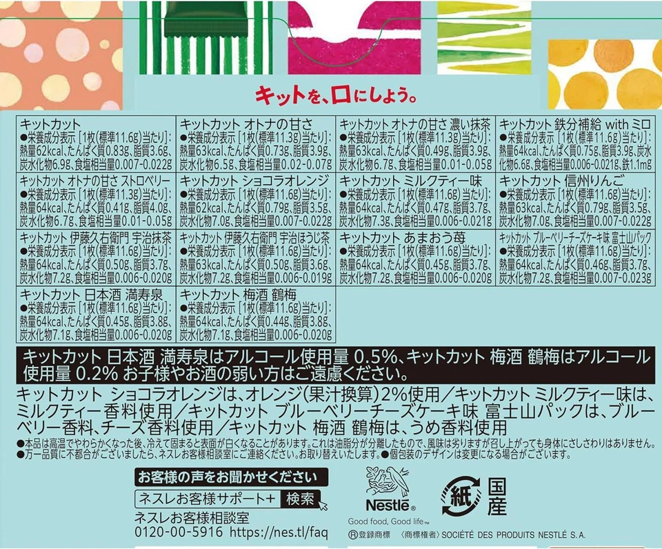 SET BOX 70 Pcs Kitkat Chocolate 14 pieces Mini Variety Party Box - Image 3 of 4