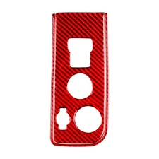 For Silverado SIERRA 2014-18 Red Carbon Fiber Dash Headlight Switch Panel Cover