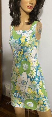 City Triangles Women's Dress Blue Floral Size 5/6 Beach 90s Y2k Mini Dress  VTG | eBay