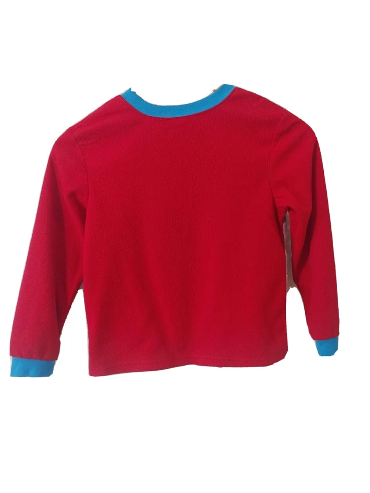 Marvel SPIDERMAN Boys 2pc Flannel Pajama Set Size 6/7 Long Sleeve Pants Red  - Image 4 of 4