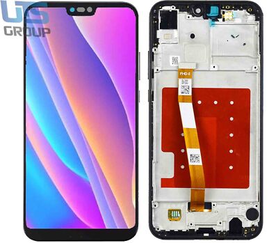 Für Huawei P20 Lite  ANE-LX1 LCD Bildschirm Display Rahmen Schwarz