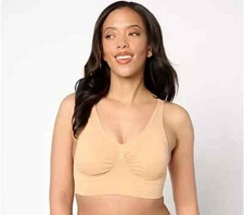 Anybody Intimates Wirefree Cuplift Seamless Bra-Honey Tan-Medium A639397 NEW