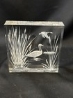 Vtg 1983 FRA Frank R. Albrecht Etched Acrylic Lucite Canada Goose Orig Sticker