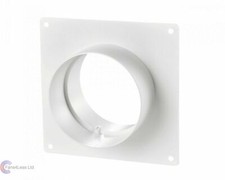 4" 5" 6" Wall Plate With Spigots Connector For Bathroom Fan Ducting Ventilation