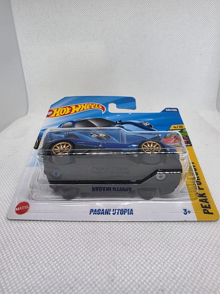 Hot Wheels Pagani Utopia Blue Short Card - Image 2 of 3