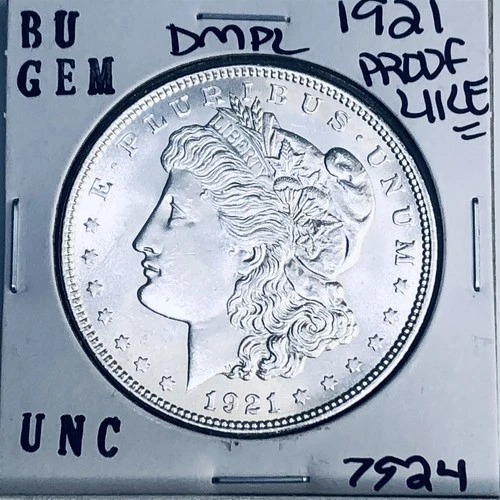 1921 BU GEM MORGAN SILVER DOLLAR UNC MS+++ U.S. MINT RARE COIN 7924