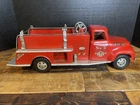 Vintage 1950s Tonka Red TFD No. 5 Fire Truck Steel Metal Original