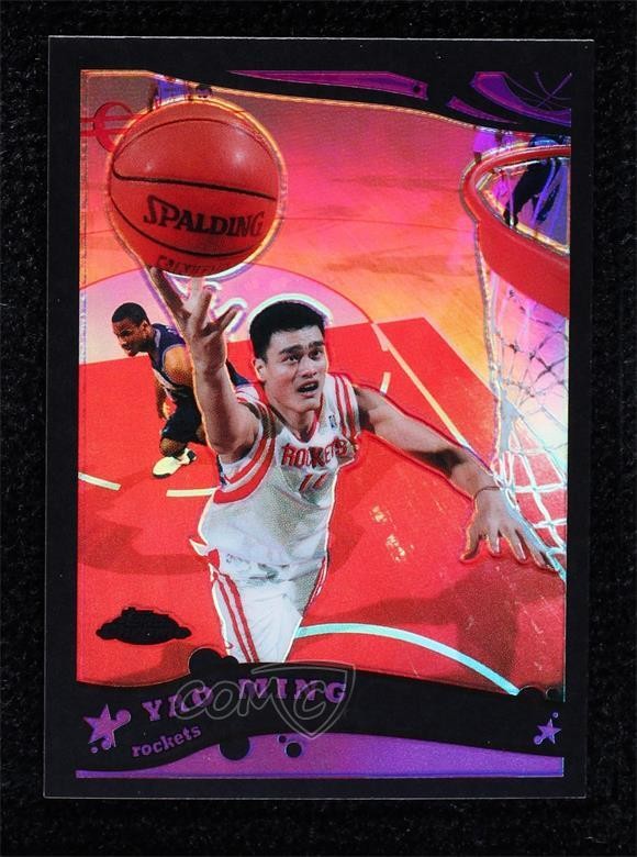 2005-06 Topps Chrome Black Refractor 65/399 Yao Ming #8 HOF 9c6