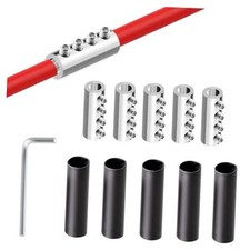 5 Sets 6 8 10 AWG Gauge Wire Connector Nut Kit, 80A Splicing Quick Wiring