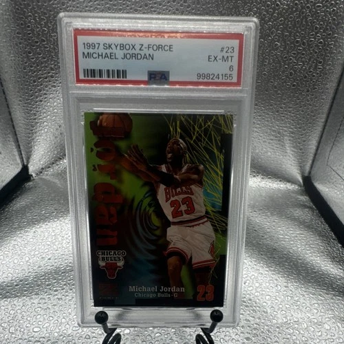 SkyBox 1997-98 Z-Force Michael Jordan #23 PSA 6 Chicago Bulls Basketball Card