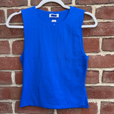 Aritzia Contour Muscle Tank Double Layer Fitted Top Blue M NEW