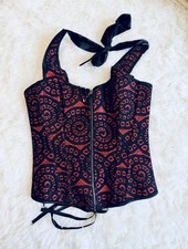 Women s Corsets Bustiers Red And Black Size Medium